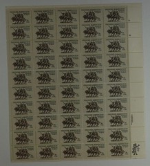 US SCOTT 1934 PANE OF 50 FREDERICK REMINGTON STAMPS 18 CENT FACE MNH