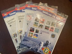 CELEBRATE THE CENTURY 1940s (2) 1950s (1) 1960s (1) US Stamps Factory Sealed