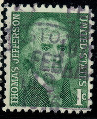 USA – 1968 – Prominent Americans – Thomas Jefferson – 1¢ – #2689