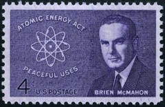 USA 1962 – Senator Brien McMahon and Atomic Energy Act Symbol – MNH 🤩 Sc. #1200