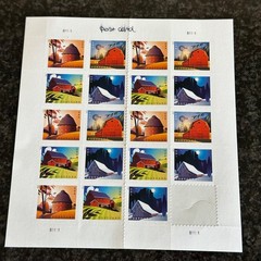 2021 USPS Barn POSTCARD Forever Postage Stamps – Sheet of 20 Stamps MNH