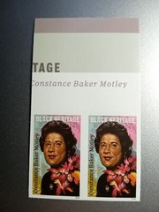 USA 2024 Sc #5830a 4ever CONSTANCE BAKER MOTLEY Imperf/NDC Horizontal pair Mint