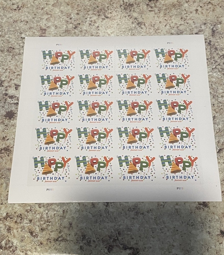 USPS Forever Stamps – Happy Birthday (2020) Single Stamp Random Mint MNH