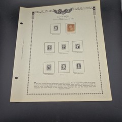 United States 1857-61 Postal Issue Stamp Page 3 Cents Red Washington Scott 10