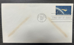 US postage stamp $.04 Project Mercury first day of issue Cape Canaveral 02/20/62