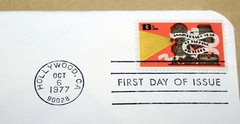 First Day of Issue Souvenir Page Motion Picture with Sound 1977 Stamp