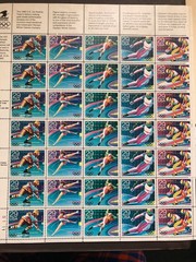 US STAMPS #2637 – 41 PANE OF 35 1992 SUMMER OLYMPIC STAMPS 29c MNH