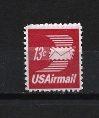 US Stamp- # C79-13c-Mint/NH-OG-1973-Winged Airmail Envelope