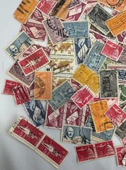 Vintage U.S. Airmail Special Delivery Stamp Lot 1940s-1960s Mixed Used Transport