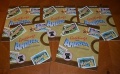 5 RARE NEW COPIES USPS COLORING & ACTIVITY BOOK GREETINGS FROM AMERICA