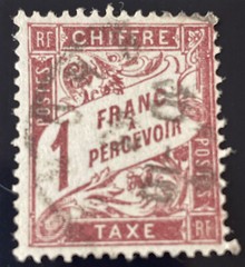 FRANCE Porto – Postage Due 1884 Mi 24 Euro 110