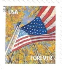 Forever Stamps A Flag for All Seasons – book of 20 postage 0.87 x 1.05 inches