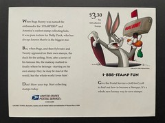USA 33 Cent Daffy Duck (Bugs Bunny) Postage Stamps, Full Sheet of 10