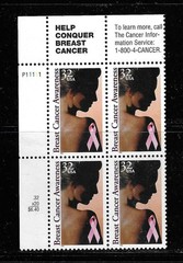USA SC # 3081 Breast Cancer Awareness . MNH