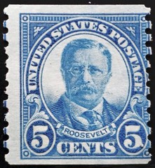 USA Scott # 602 1923-29 F+ MNH NG 5c ROOSEVELT