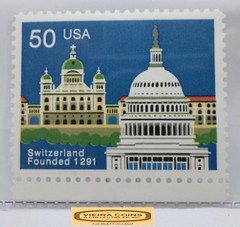 USA Switzerland Founded 1 291 50 Cents Stamp – #S40950NQ