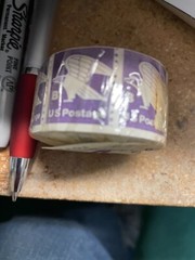 RARE 1981 18 CENT STAMPS 500 STAMP COIL ROLL ORIGINAL WRAPPING AMERICAN EAGLE