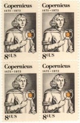 COPERNICUS-Block of 4 Collectible Unused 1973 Stamps—Free Shipping