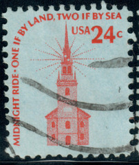 USA – 1975 – Americana Issue – Buildings – Old North Church – 24¢ – #3728