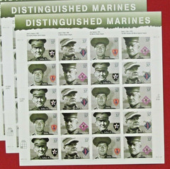 Two x 20 = 40 of DISTINGUISHED MARINES 37¢ US Postage Stamps. USA Sc 3961-3964