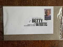 Betty White of Golden Girls forever stamped envelope first day cover 03/27/2025