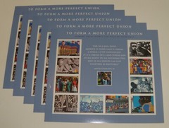 Five Sheets x 10 = 50 of TO FORM A MORE PERFECT UNION 37¢ US Stamps USA Sc# 3937