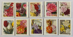 2016 First-Class Forever Stamp Imperforate Botanical Art Scott #5042-51D mint
