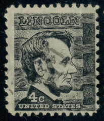USA – 1965 – Prominent Americans – Abraham Lincoln – 4¢ – #3022