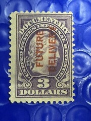 United States Internal Revenue Documentary $3 Futures Stock Transfer Stamp