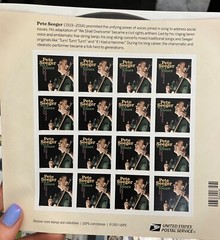 PETE SEEGER 16 count USA Forever stamps-NEVER USED