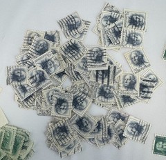 Cancelled Vintage US Presidents Definitive Stamp Lot Washington Jackson Lincoln