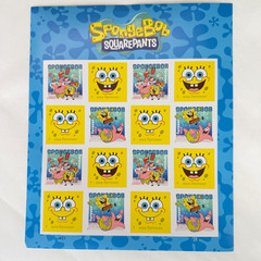 USPS SpongeBob SquarePants Sheet of 16 Forever Stamps (6028a)