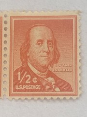 Benjamin Franklin 1/2 Cent Postage US Stamps