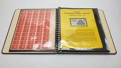 US Full Sheet x30 Postage Stamp Album Collection Vintage + Postal Bulletins!