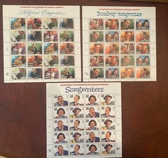 US Postage Stamp Lot Legends of American Music- Hollywood Composers, Songwriters