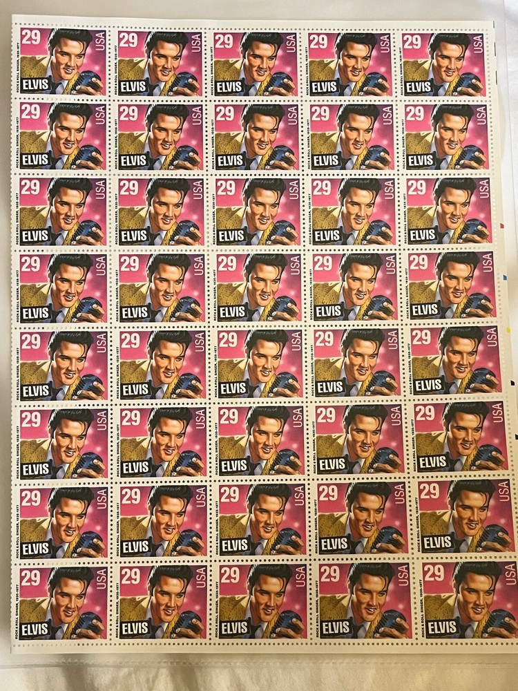 US SCOTT 2721 PANE OF 40 ELVIS 29 CENTS FACE MNH