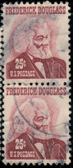 USA – 1967 – Prominent Americans – Frederick Douglass – 25¢ x2 – #3764