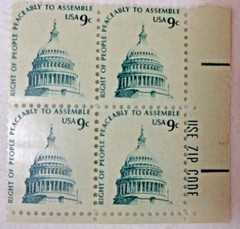 US Postage Stamps Frank Lloyd Wright, Washington, Andrew Jackson, Paul Revere
