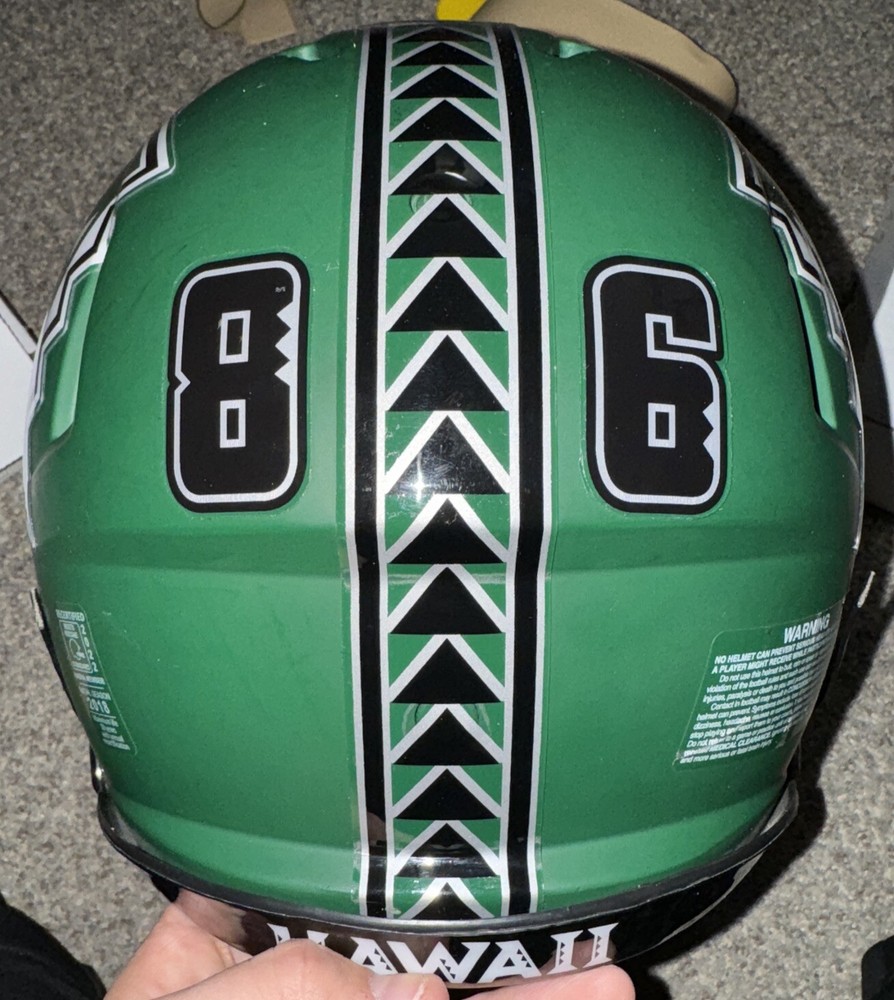 U of Hawai’i Black/Silver Football Number Decals 2″ 20mm – Individual (2 Left)