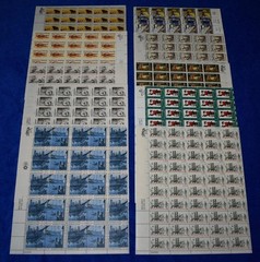 Ten U.S. Postage Full Mint 8 Cent Sheets from the 1970’s Bicentennial