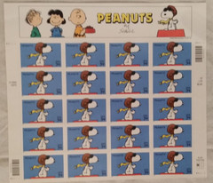 Vintage USPS Snoopy Flying Ace Sheet Postage $0.34 Stamps From 2000 Scott #3507