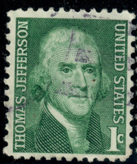 USA – 1968 – Prominent Americans – Thomas Jefferson – 1¢ – #2685
