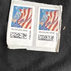 Forever Coil Stamps American Flag Pair Mint Never Hinged US 2 Red Blue White