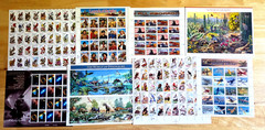 US Stamps – 8 sheets Trains/Dinosaurs/Space/Aircraft/Animals (Face Value $54.50)
