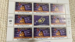 1996 50th Anniversary 58DM Disney Mouri Sheet Germany Anonymous Shipping