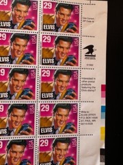 1992 Elvis Presley 29-cent postage stamps full sheet 22222