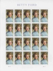 US SCOTT 5852 SHEET OF 20 BETTY FORD STAMPS FOREVER MNH