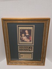 USPS Christmas Stamp Framed Display – Madonna of the Carnation (2007)Collectible