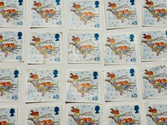 Unused United Kingdom Great Britain Queen Elizabeth Christmas Stamps x37