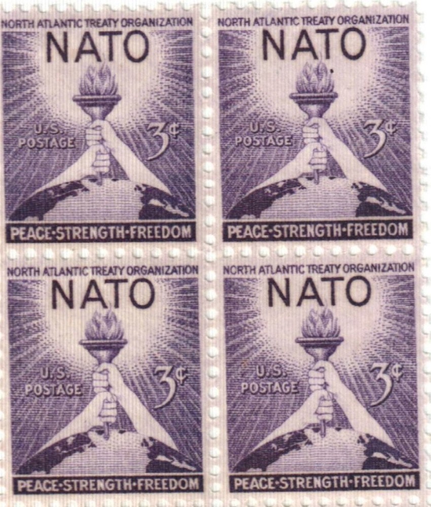 United States 3¢ NATO Torch of Freedom & Peace Postage Stamp #1008 Pack of 100